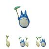 Cartoon Cute Totoro Hold Leaf Cat Mini Model Decoration For Landscape Props