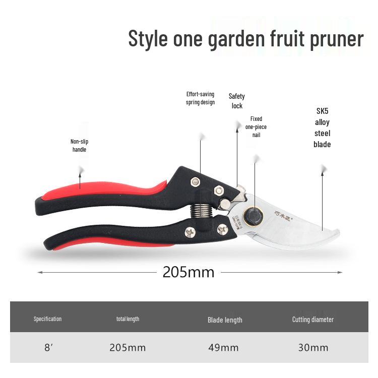 Labor-saving Pruning Shears for Gardening - Ideal for Thick Branches and Fruit Trees
