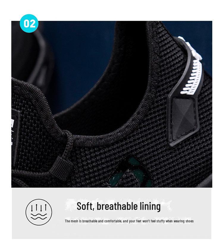 2025 Summer Men's Breathable Mesh Sneakers - Lightweight, Non-slip, Soft-Soled, Fashionable & Trendy Casual Shoes