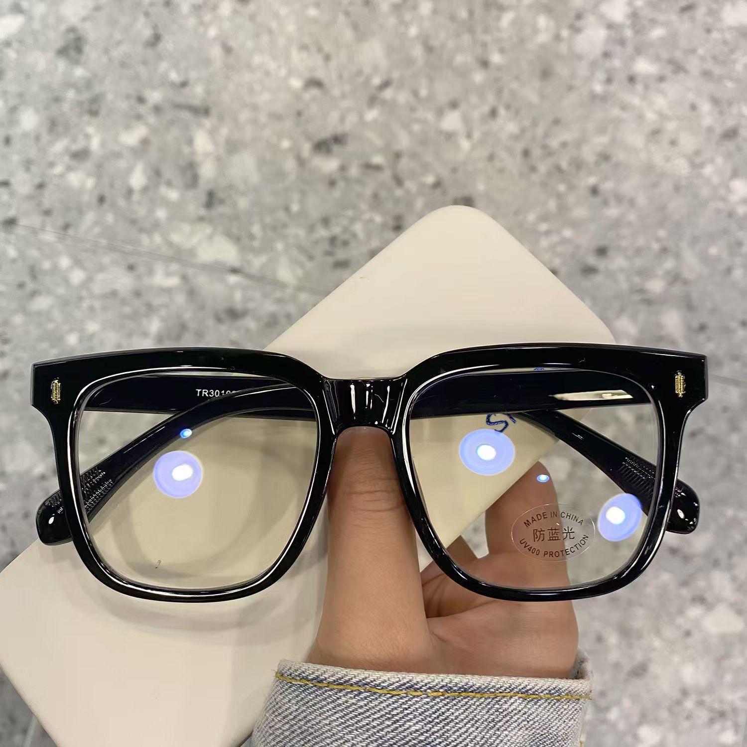 

Прозрачная оправа для компьютерных очков Женская Мужская Защита от синего света Круглые очки Очки-затемнители