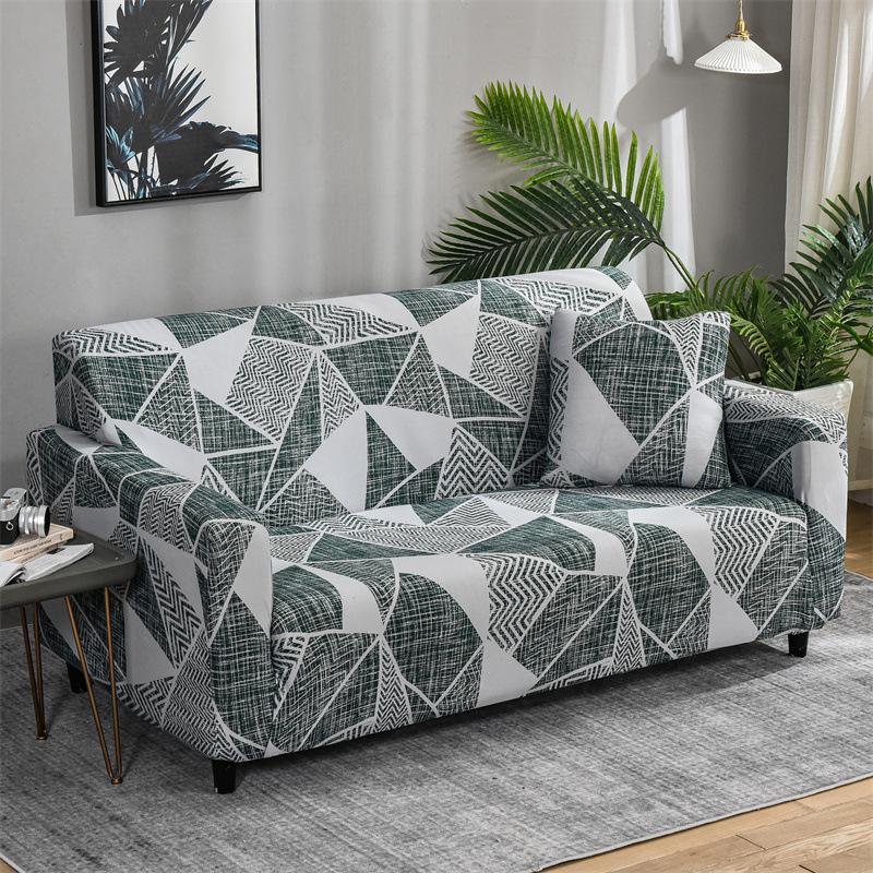 New Full Cover Tight Fitting Elastic Sofa Cover  Anti Slip Fabric Sofa Cover for Four Seasons  Double Sofa Cover