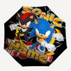 Custom Name Sonic Theme Automatic Umbrella, Lightweight & Portable, 8 Rib, Perfect for Outdoor Travel, Birthdays, Christmas, Gifts.