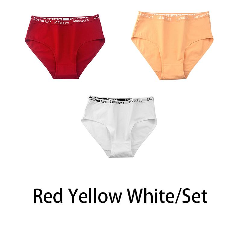 

3PCS/Set Women Cotton Solid Seamless Underwear Sexy Plus Size Panties Letter Lingerie Mid Waist Comfortable Briefs NKT2123 XXL 80-100KG&Set