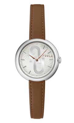Watch FURLA COSY Silver Dial Stainless Steel Quartz 30MM Watch Jewelry Accessory WW00005001L1 Brown Women's [Item]
