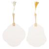 Handheld Fan Painting Kit Blank Paper Fan Tassel Pigments 2 Plastic Sticks Gloves Aprons Set for Crafters and Art