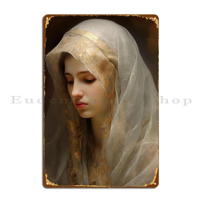 Mary The Blessed Virgin Metal Plaque Wall Designer Wall Decor Club Bar Club Tin Sign Poster