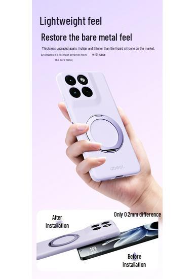 Moto Edge 70 Magnetic Rotating Bracket Silicone Case - Fits Moto Edge 60
