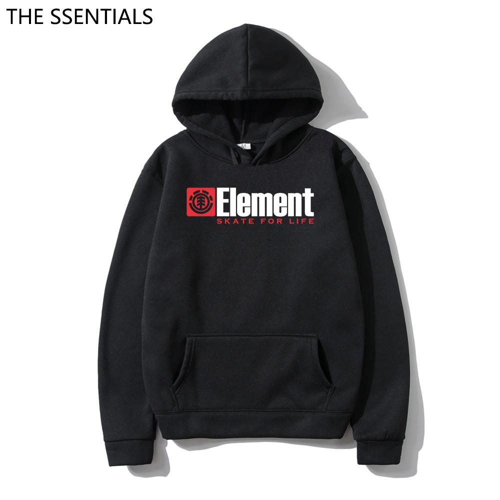 

Новые осенне-зимние хип-хоп модные толстовки с капюшоном унисекс ELEMENT, толстовки с капюшоном с буквенным принтом, мужская толстовка с графическим рисунком, топы, одежда