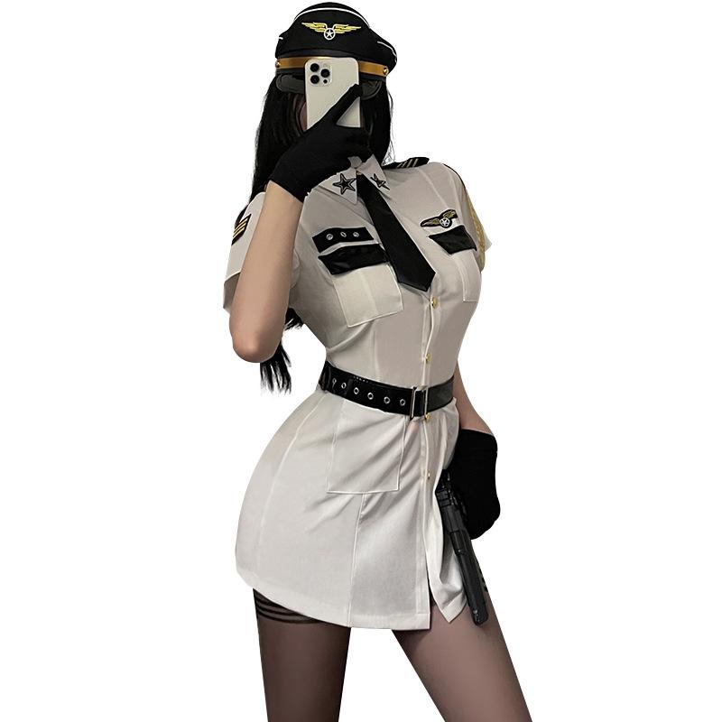 Sexy Lingerie Police Uniform Temptation Skinny Police Clothes Cosplay Passion Suit