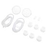Příslušenství k odsávačce mateřského mléka Ochrana proti zpětnému toku Silikonové hadičky Konektory Bílé ventilky s kachním zobáčkem pro prsa