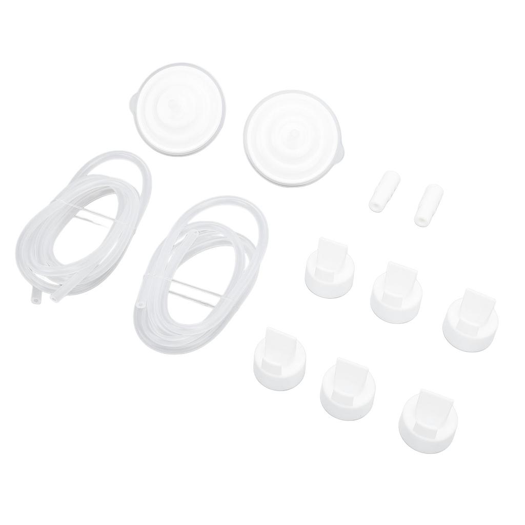 Příslušenství k odsávačce mateřského mléka Ochrana proti zpětnému toku Silikonové hadičky Konektory Bílé ventilky s kachním zobáčkem pro prsa