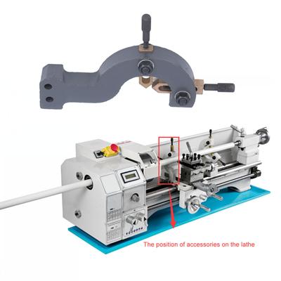 Support de lunette de tour Rouille-preuve Métal Fixation ferme Stabilisateur de mini-tour pour projets de menuiserie pour 210 X 800 220 X 600 220 X 750