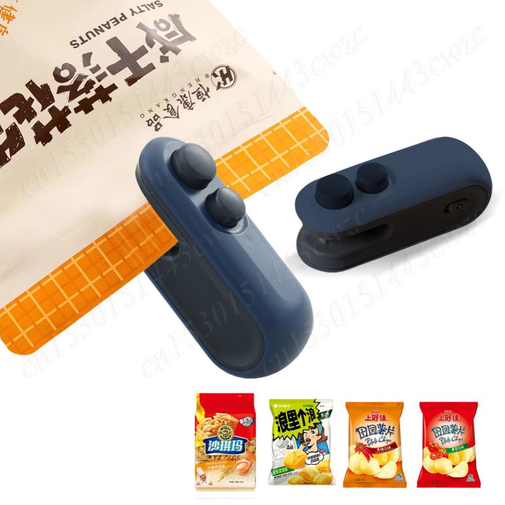 2 In 1 Sealer Cutter Multifunctional Mini Bag Sealer Handheld Heat Vacuum Sealer Handheld Bag Sealing Machine for Plastic Bags