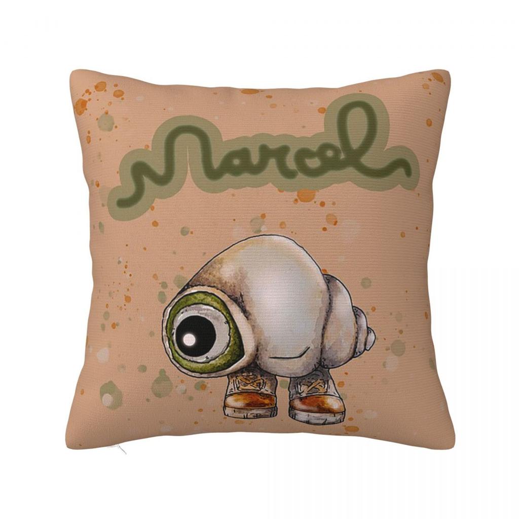 Marcel The Shell Shoes On  Square Pillowcase Cushion Cover Pillow Case Throw Pillow Cover for Home Bedroom Car