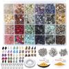Irregular Chips Stone  Beads Natural Gemstone Beads Kit With Spacer Seed Beads For Diy Necklace