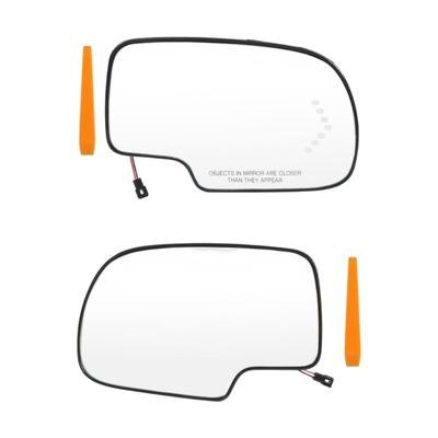 Right/Left Side Mirror Replacement Glass With Heating And LED Turn Signal For 2003-2007 Easy Installation