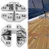 Durable Furniture Door Stainless Steel Butterfly Shaped Strap Hinge Boat Hatch Hinge