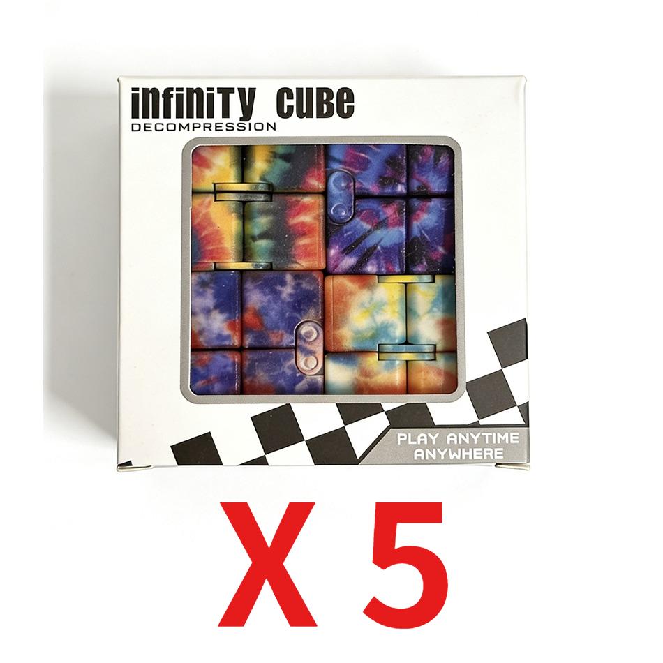 Children Adult Decompression Toy Stress Relief Cube Fidget Toys Relieve Stress Funny Hand Game Puzzle Infinity Magic Cube Square
