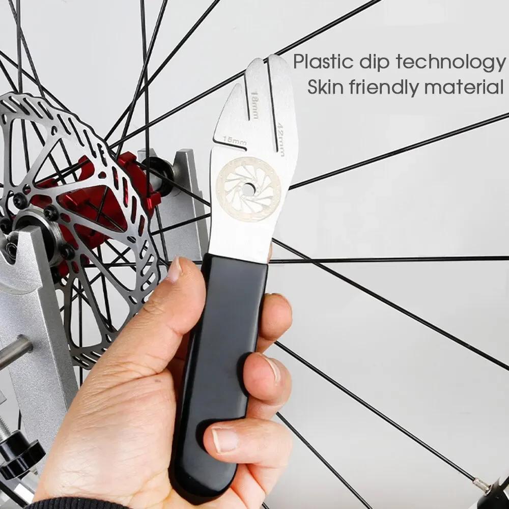 Bicycle Tool Disc Brake Rotor Alignment Truing Tools MTB Flattening Correction Wrench Stainless Steel Bike Repair Tool