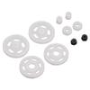 RC Motor Pinion Gear Set White Lightweight for Axial SCX24 124 Remote Control Model Vehicle