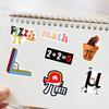 108 Cartoon Math Graffiti Stickers Decorate Guitar Notebook Suitcase DIY Waterproof