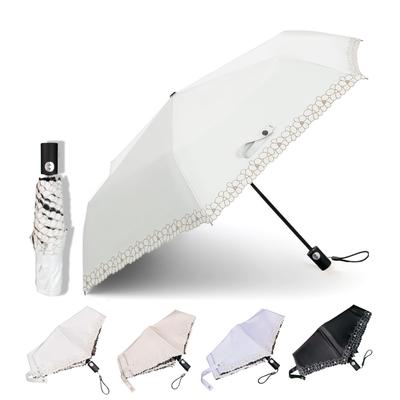 Sun Umbrella for Sunny and Rainy Complete UV Rainy Automatic Opening and Closing Opening and Oz Folding Umbrella for Floral Glass High Density Easy To