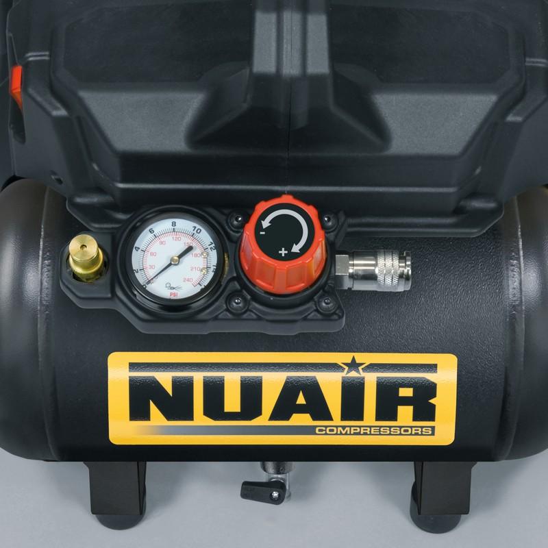 Oil-Free Compressor 6L 8 Bar Silenced 59Db 1Km - N/B2Be104Nua