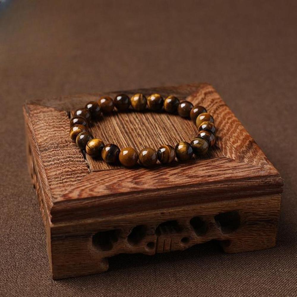 [Onoma] Onm Tc Tiger Eye Stone Bracelet Buddhist Bracelet 8M (39914546)