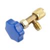 Universal Refrigerant Safety Valve Brass 1cm Diameter Cylinder Valve Replacement for Home Air Conditioner Yellow