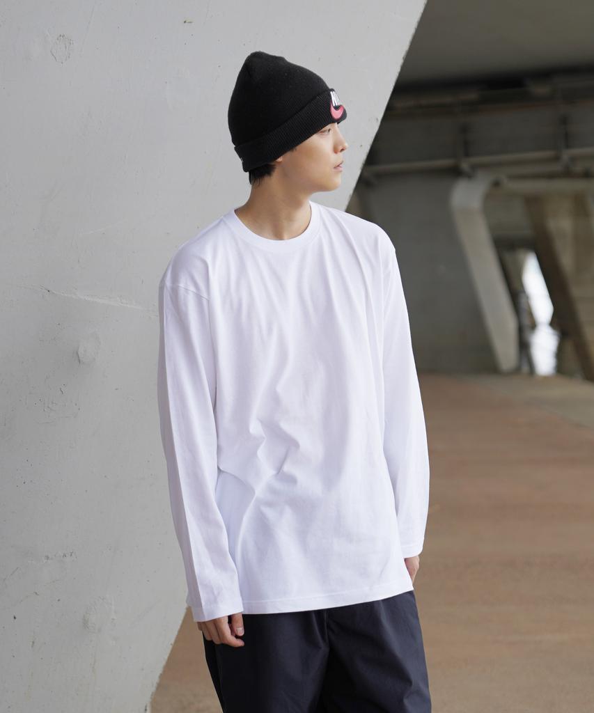 CREAM SODA LAB Solid Basic Long Sleeve White