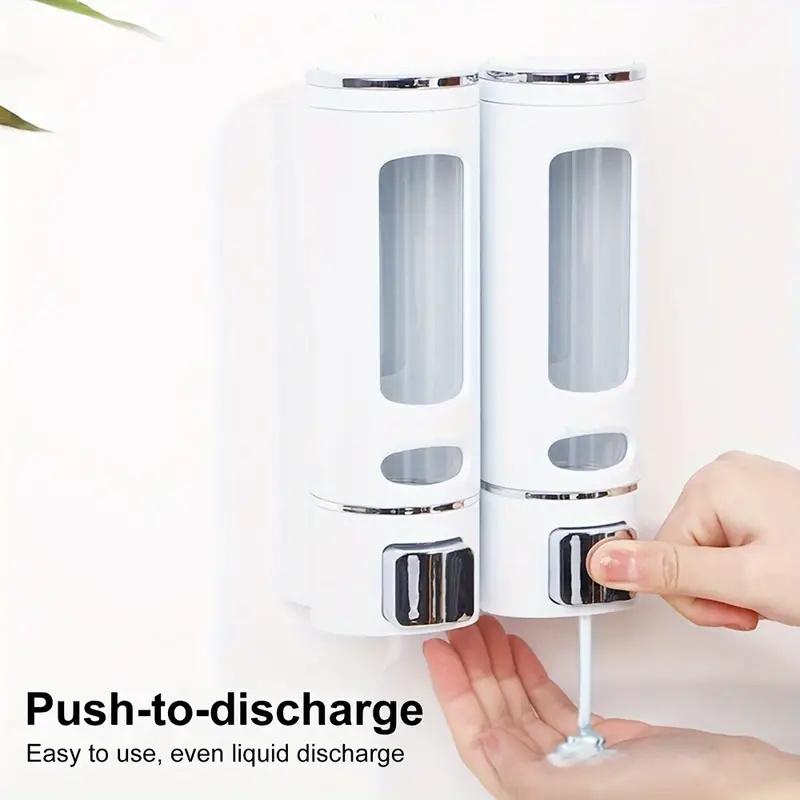 Dispenser Sapone a Muro 1/2/3 Teste Casa Pressa Manuale Igienizzante Mani Shampoo Bagnoschiuma Dispenser Accessori Bagno