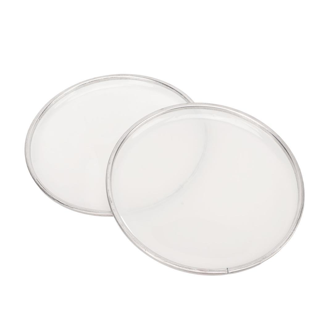 2PCS 6.5in Drumhead Replacement Waterproof Polyester Film Drum Head Jazz Drum Accessory White