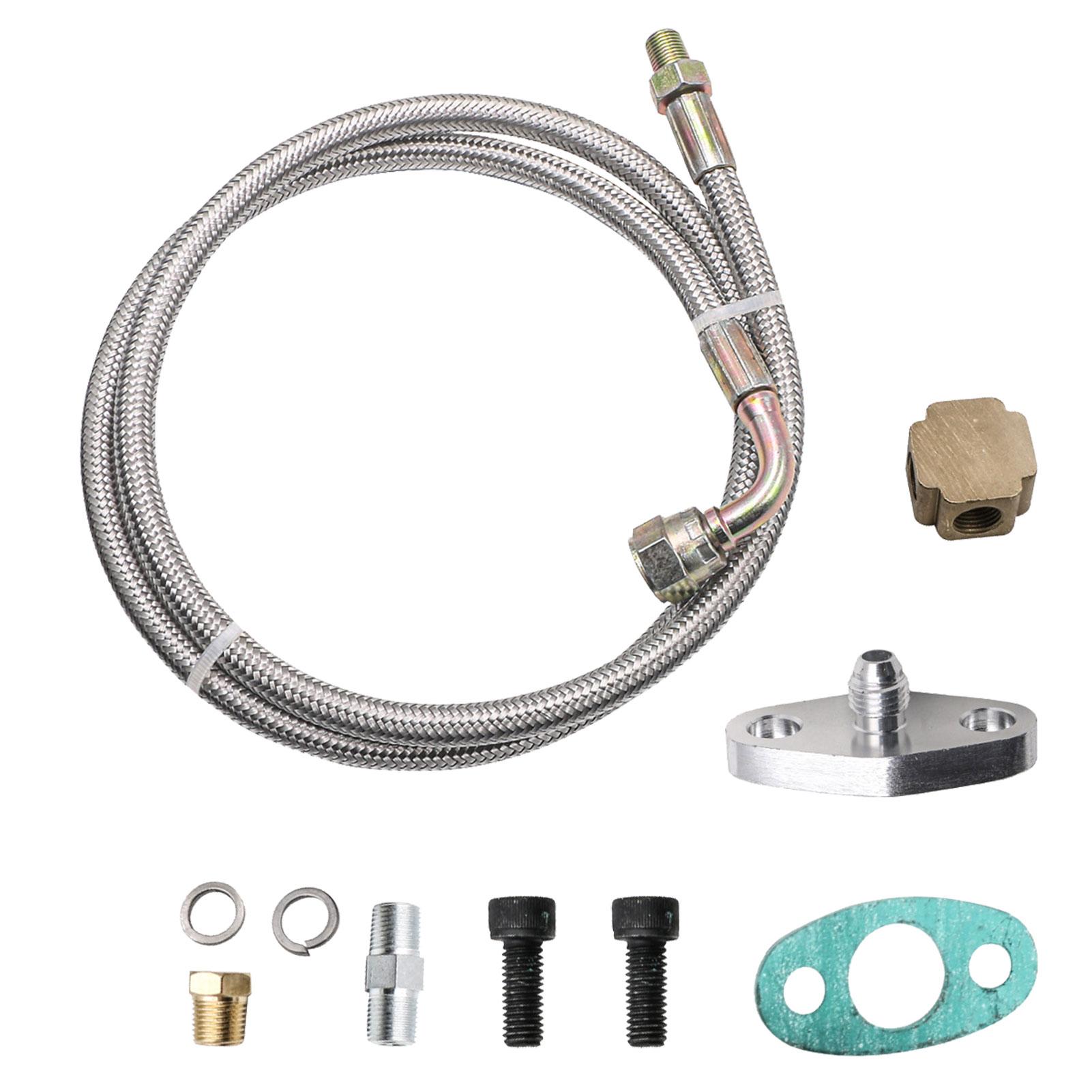 

Линия подачи масла турбонаддувом Линия возврата масла Комплект линии слива масла Комплект линии подачи масла турбонаддувом T3 T4 T60 T61 T70 Трубка 1/8 PNT Соединители Комплект 41 серебряный