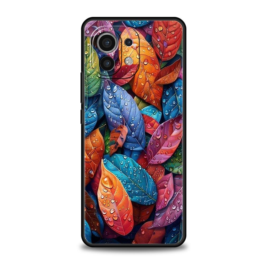 

Cartoon Leaf Phone Case Cover for Xiaomi Mi 17 15 14 13 12 11 Ultra 15T 14T 13T 12T 11T Pro Lite 5G Soft TPU Shell Fundas Capas Xiaomi 11T pro