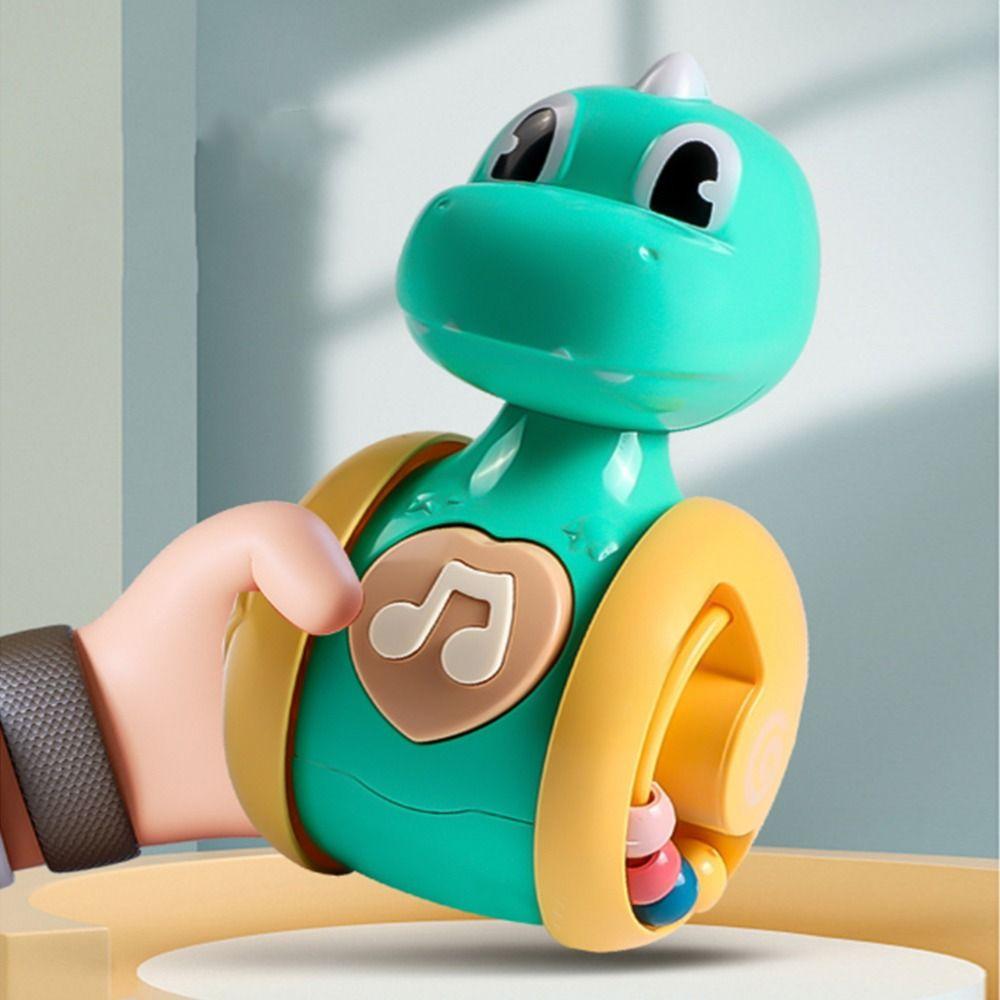 Early Education Dinosaurs Tumbler Wobbler Cartoon Children's Tumbler Rattle  Desktop Ornaments
