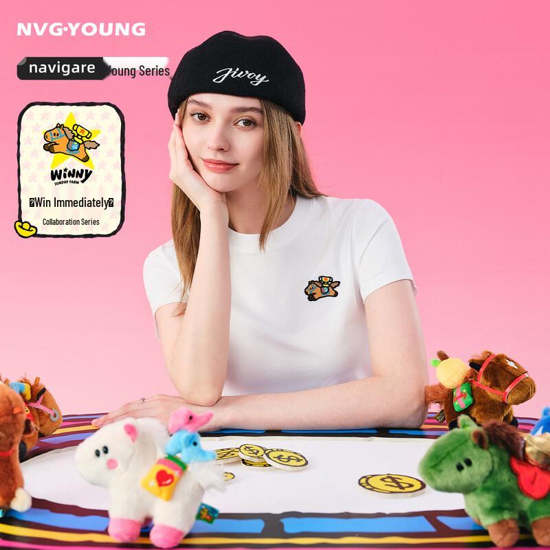 

NVG·YOUNG x POPSUNDAY Women s Round Neck T-shirt S