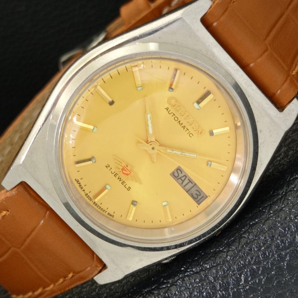 

CITIZEN AUTOMATIC 8200 VINTAGE JAPAN MENS ORIGINAL DIAL WATCH a500313-2 R151b-a500313