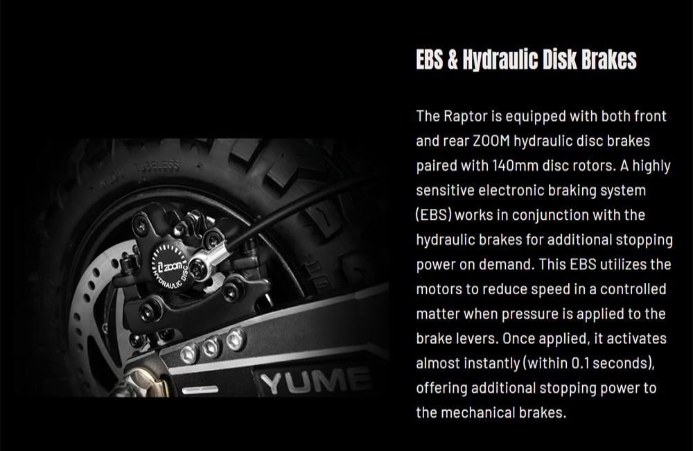 YUME Raptor Electric Scooter, 3000W*2 Motor, 60V 27Ah Battery, 11-inch Road Tires, 80km/h Max Speed