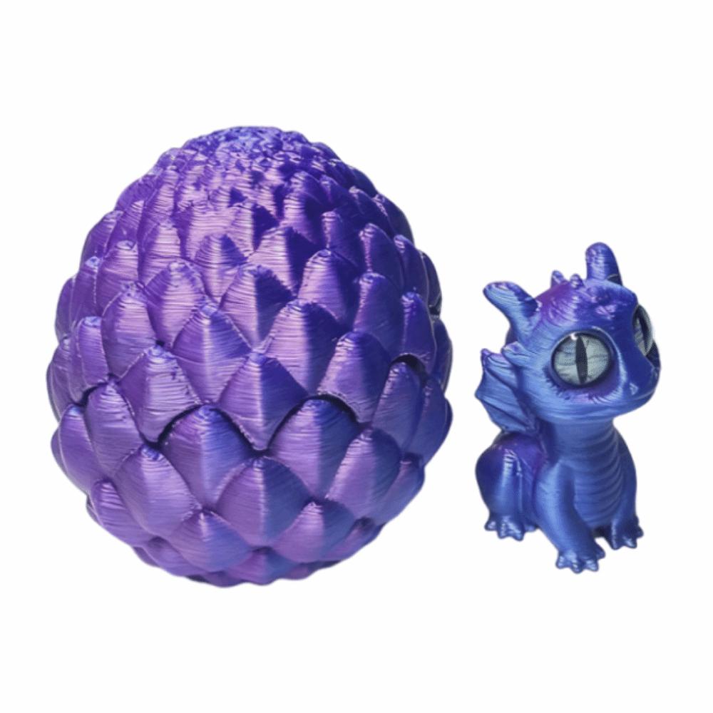 Creative 3D Printed Dragon Egg Mini Artistic Dragon Egg Statue Dragon Figure  Office Ornaments