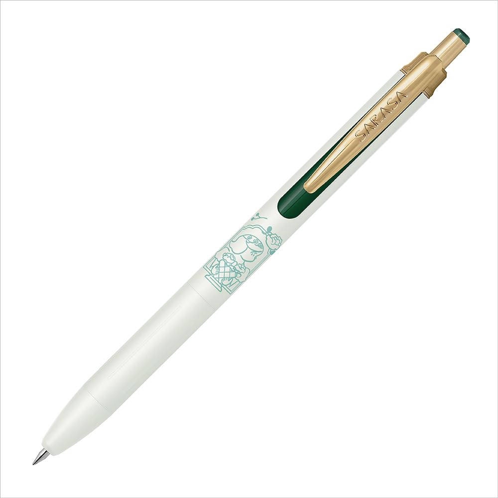 Zebra Sarasa Grand My Little Joy Gel Ballpoint 0.5mm Pen, Green/Black, P-JJ57-MLJ-VGB