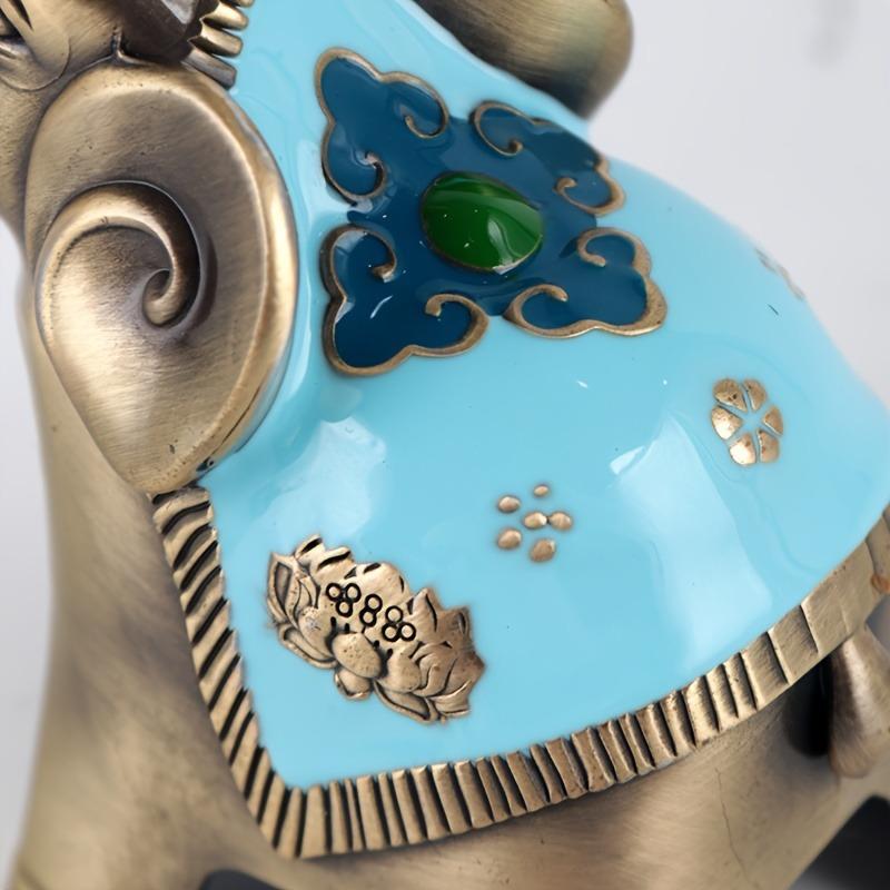 LASODY Elegant Elephant-Shaped Metal Incense Holder Sandalwood Scented Ideal for Christmas Easter Thanksgiving Father'S Mother'S Day Gifts