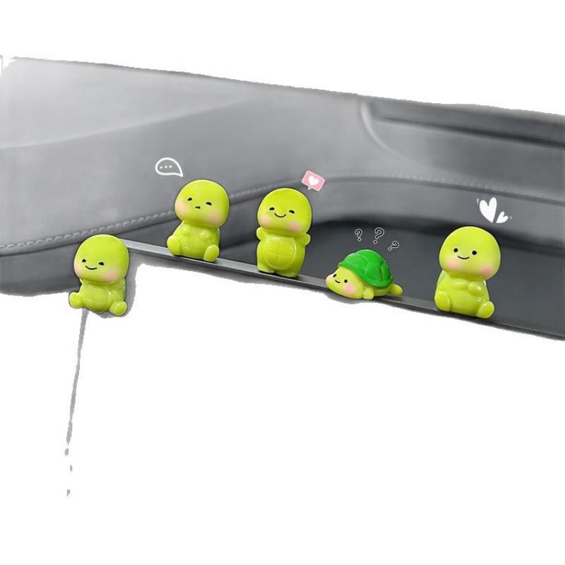 Cute little turtle car ornament car electric car decompression small ornament car interior decoration car center console decorat