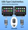 2 In1 Wireless Carplay& Android Auto Mini Box Car Adapter Wired To Wireless Carplay For USB/Type C Plug And Play Car Accessories