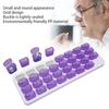 Monthly Pill Organizer One Month Small Compartments 31 Day 4 Week Pill Cases for Home Travel