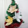 Simulated Flower Picks Decoration Glossy Fabric Christmas Tree Decoration  Garland