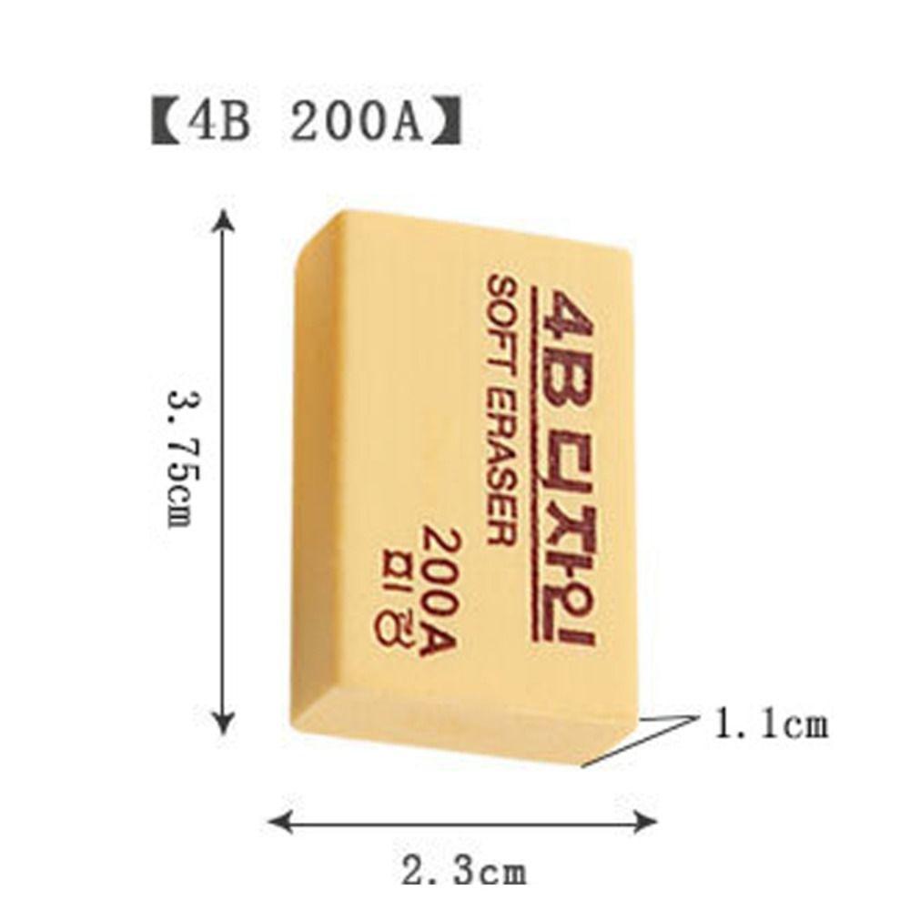 5pcs 50A/100A/200A 4B Pencils Eraser Writing Drawing Rubber    Learning Stationery