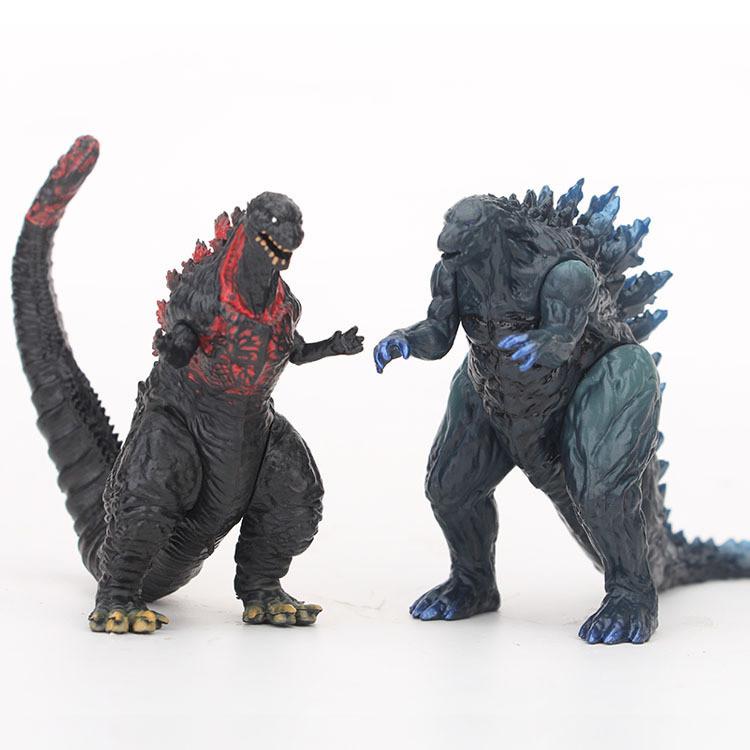 Atemberaubende Godzilla-Figur Modell Display Mit Sechs Farbenfrohen Designs Perfekt Für Sammler