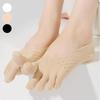 Women's Flesh-Tone Fake Socks Punching Toe Socks