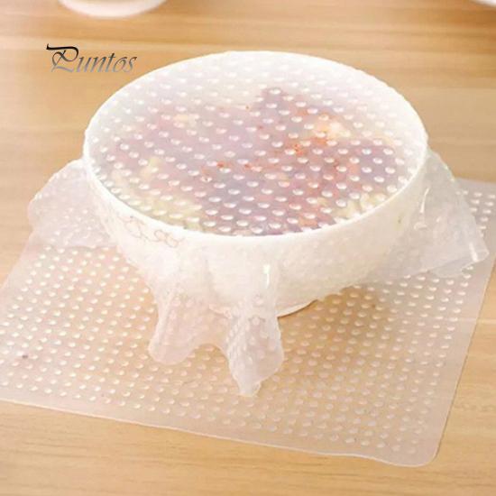 Kitchen Clear Square Food Wrapper Seal Cover Film