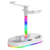 PS5 VR2 Magnetic Charging Dock, PS VR2 Headset & Controller Storage Stand with RGB Lighting, USB Charging Station